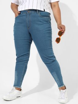 Instafab Plus - Women'S Blue Medium-Wash Denim Jeans