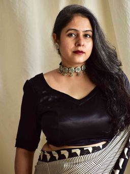 Sundarii - Goonj Mashru Silk Stitched Blouse