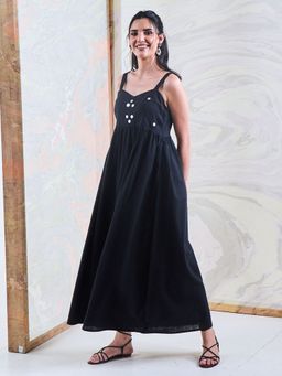 Gulaal - Black Embroidered Dress
