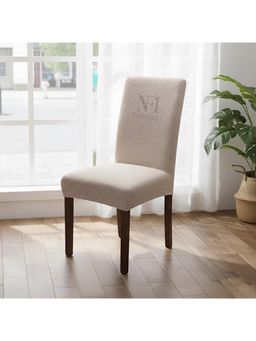 NFI Essentials - Khaki Solid Modern Minimalistic Chair Cover