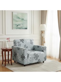 NFI Essentials - Grey Floral Modern Minimalistic Sofa Cover