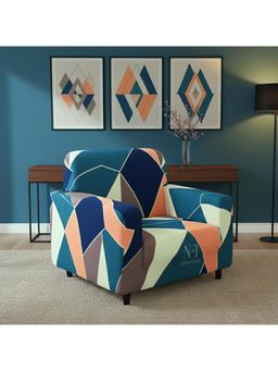 NFI Essentials - Multicolour Geometric Modern Minimalistic Sofa Cover
