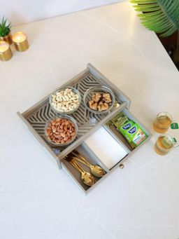 Cinch Home - Beige Solid Modern Minimalistic Tray