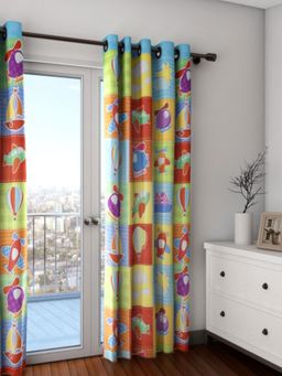 Swayam - Multicolour Graphic Modern Minimalistic Curtain