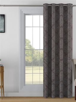 Swayam - Brown Ethnic Modern Minimalistic Curtain