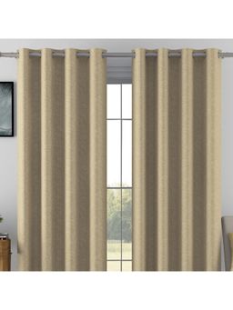 Swayam - Beige Ethnic Modern Minimalistic Curtains