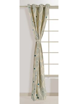 Swayam - Grey Geometric Modern Minimalistic Curtain