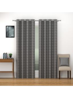 Swayam - Grey Solid Modern Minimalistic Curtains