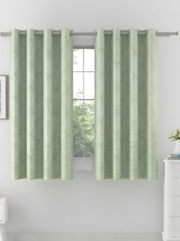 Swayam - Green Abstract Modern Minimalistic Curtain