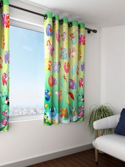 Swayam - Multicolour Graphic Modern Minimalistic Curtain