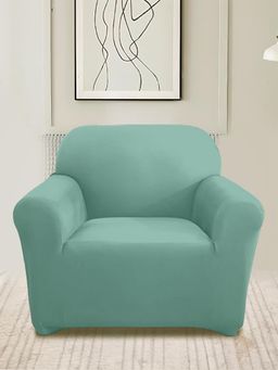 Cortina - Green Solid Modern Minimalistic Sofa Cover