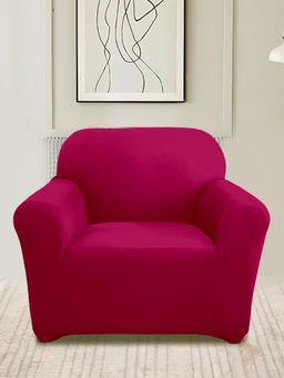 Cortina - Pink Solid Modern Minimalistic Sofa Cover