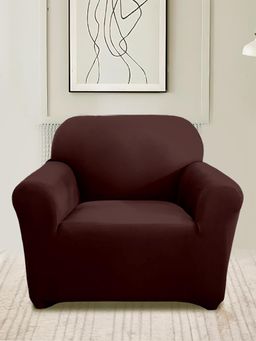 Cortina - Brown Solid Modern Minimalistic Sofa Cover