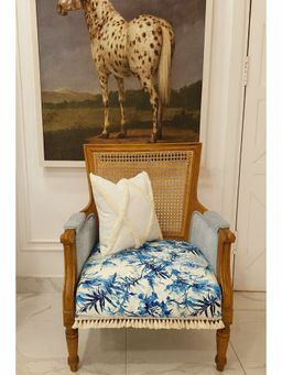 THROW PILLOW - Blue Nature Contemporary Sofa Cover (1 Seater)