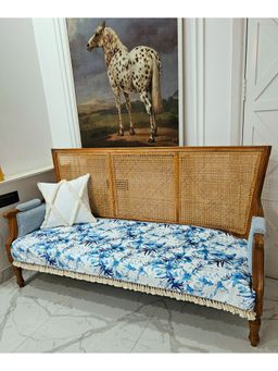 THROW PILLOW - Blue Nature Contemporary Sofa Cover (2 Seater)