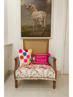 THROW PILLOW - Multi-colour Floral Contemporary Sofa Cover (1 Seater)