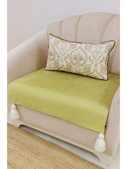 THROW PILLOW - Olive Solid Contemporary Sofa Cover (1 Seater)