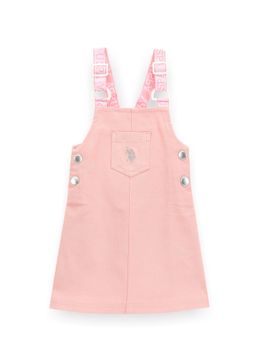 U.S. POLO ASSN. - Girls Solid Dungaree Dress