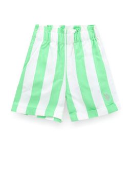 U.S. POLO ASSN. - Girls Vertical Stripe Shorts