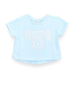 U.S. POLO ASSN. - Girls Brand Print Cotton T-Shirt