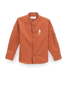 U.S. POLO ASSN. - Mandarin Collar Pure Cotton Shirt