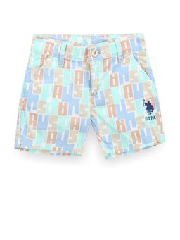 U.S. POLO ASSN. - Boys Brand Print Twill Shorts
