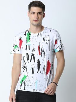 Huetrap - Mens White Short Sleeve T-Shirt