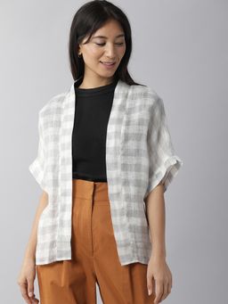 RAREISM - Grey Checks Cardigans & Sweaters