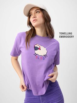 The Souled Store - Bliss Women Relaxed Fit T-Shirt