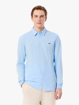 Lacoste - Blue Solid Slim Fit Shirt