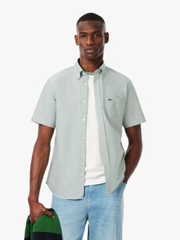 Lacoste - Grey Solid Regular Fit Shirt