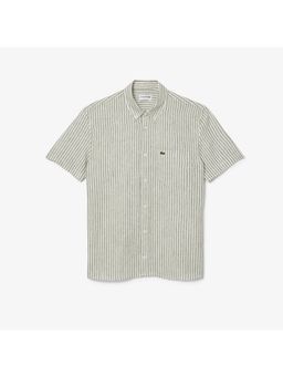 Lacoste - Green Stripes Regular Fit Shirt