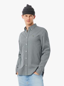 Lacoste - Green Checks Regular Fit Shirt