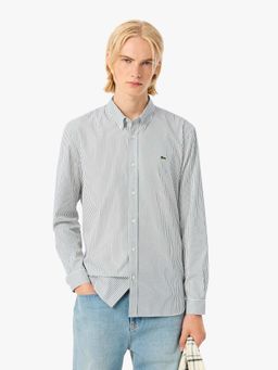 Lacoste - White Stripes Regular Fit Shirt