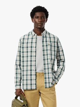 Lacoste - Green Checks Regular Fit Shirt