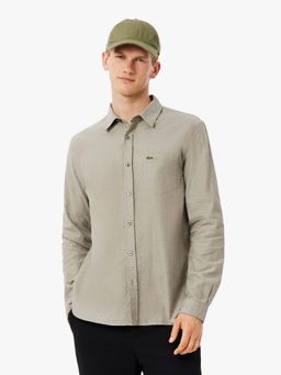 Lacoste - Beige Solid Regular Fit Shirt