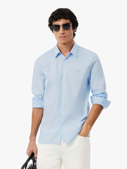 Lacoste - Blue Solid Slim Fit Shirt
