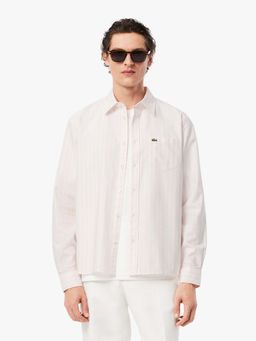 Lacoste - White Stripes Regular Fit Shirt