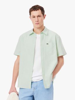 Lacoste - Green Stripes Regular Fit Shirt