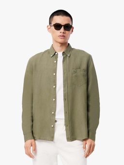 Lacoste - Green Solid Regular Fit Shirt