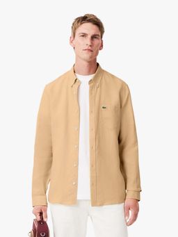 Lacoste - Beige Solid Regular Fit Shirt