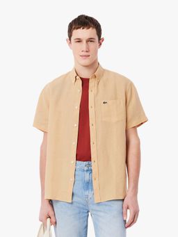 Lacoste - Beige Solid Regular Fit Shirt
