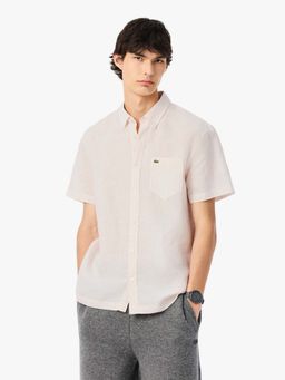 Lacoste - Pink Solid Regular Fit Shirt