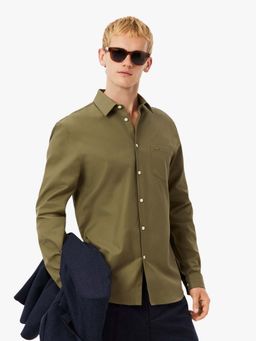 Lacoste - Green Solid Regular Fit Shirt