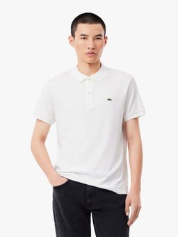 Lacoste - White Solid Regular Fit Polo T-Shirt