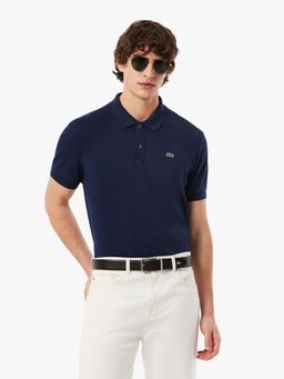 Lacoste - Blue Solid Regular Fit Polo T-Shirt
