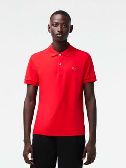 Lacoste - Red Solid Regular Fit Polo T-Shirt