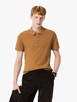 Lacoste - Brown Solid Regular Fit Polo T-Shirt