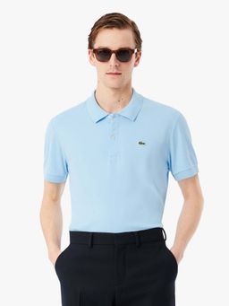 Lacoste - Blue Solid Regular Fit Polo T-Shirt
