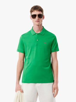 Lacoste - Green Solid Regular Fit Polo T-Shirt